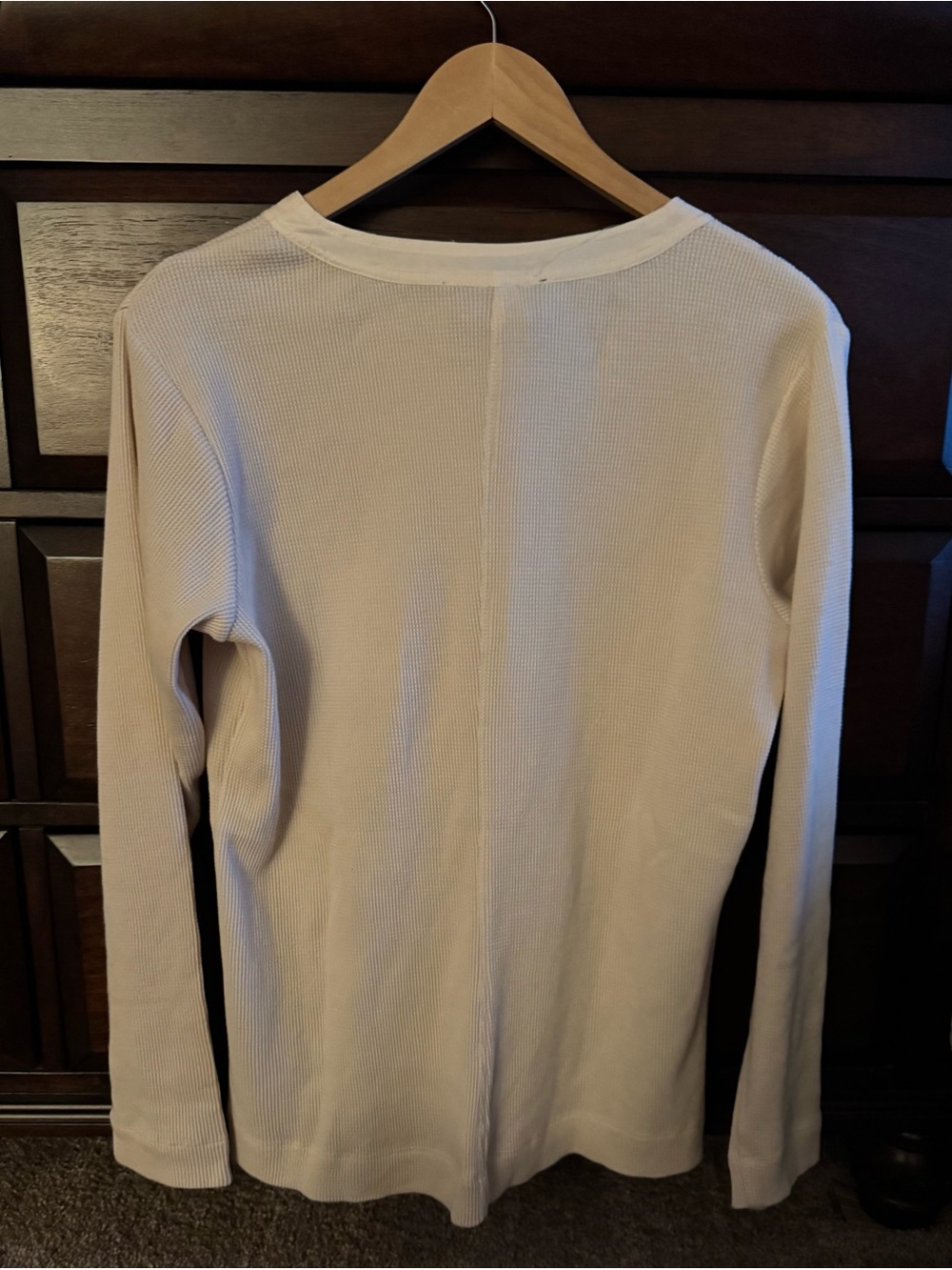 Johnny Was Cream Floral Embroidered Henley top - Picture 2 of 4